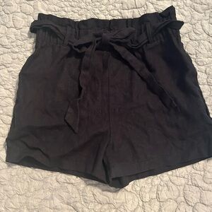 Heart Hips High Waist Black Shorts